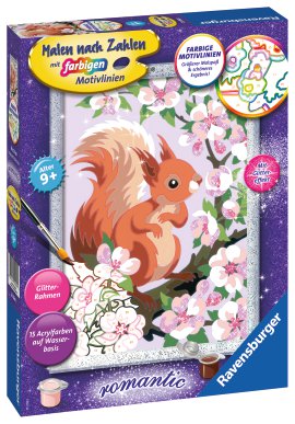RAVENSBURGER Malen nach Zahlen Neugieriges Eichhörnchen