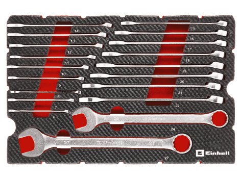 EINHELL Einleger E-Case Gabel-Ringschlüssel 19-tlg.