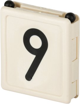 Halsbandnummer Duo, weiß