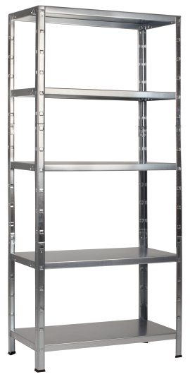 SCHULTE REGALWELT Grundregal 5 Böden verzinkt