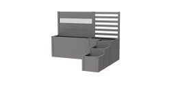 BIOHORT Pflanzbeet Davinci Version 2 quarzgrau-metallic