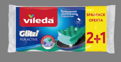VILEDA Topfreiniger Glitzi Pur Active 3 Stk.