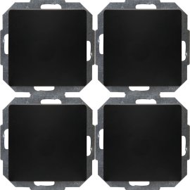 KOPP Aus-/Wechselschalter Paris matt Schwarz 4 Stk.