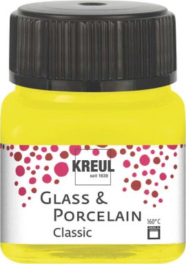 KREUL Malfarbe Glass & Porcelain Classic Kanariengelb 20 ml