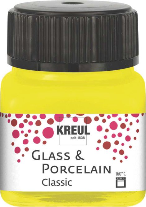 KREUL Malfarbe Glass & Porcelain Classic Kanariengelb 20 ml
