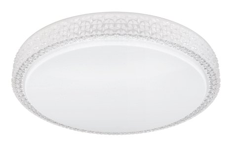 GLOBO LED-Deckenleuchte Ovi Weiß klar 22W 39,5x9,5 cm (⌀xH)