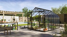VITAVIA Gewächshaus Dione ESG 3 mm Schwarz