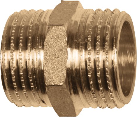 CORNAT Doppelnippel Messing 1/2" AG