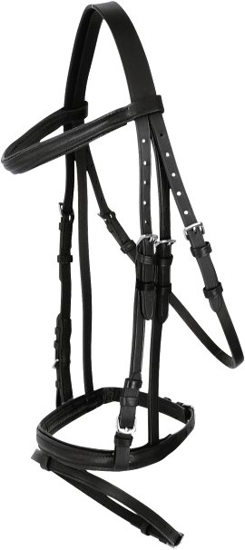 Trensenzaum Standard, schwarz