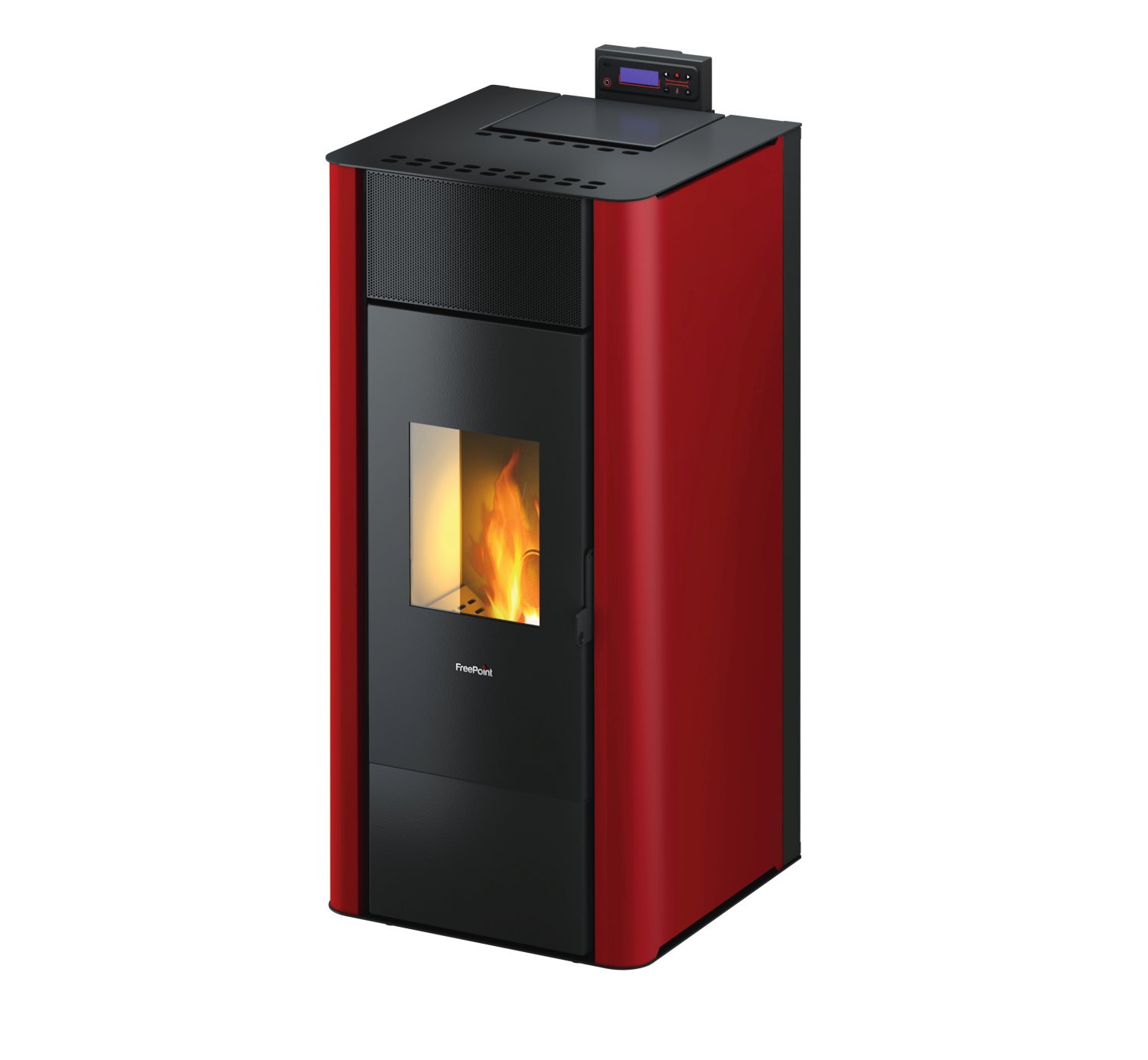 FREEPOINT Pelletofen Wasserführend Tesis 23 (Verkleidung: Bordeaux) 22,8 kW