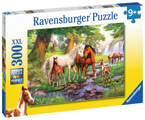 RAVENSBURGER Puzzle Wildpferde am Fluss 300-tlg.