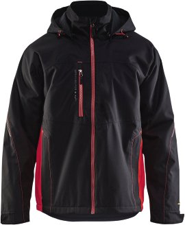 BL�ÅKLÄDER Softshell Jacke schwarz/rot
