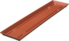 GELI Untersetzer Blumenkasten breit Terrakotta 80 cm