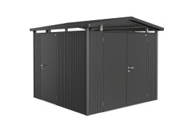 BIOHORT Doppeltür für Gerätehaus HighLine®, AvantGarde®, Panorama® Dunkelgrau-metallic