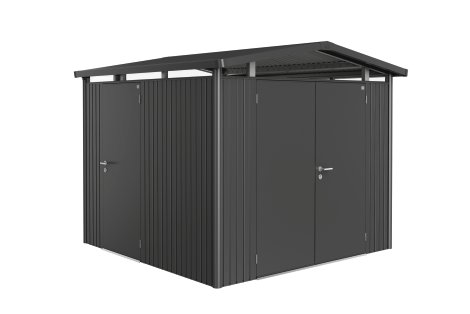 BIOHORT Doppeltür für Gerätehaus HighLine®, AvantGarde®, Panorama® Dunkelgrau-metallic