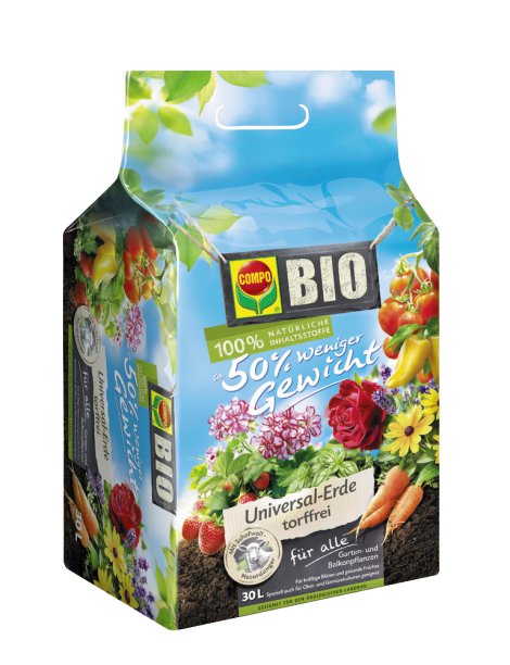 COMPO® Bio Blumenerde mit Schafwolle 30 l