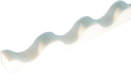 GUTTA Profildichtleiste Sinus Weiß 76/18