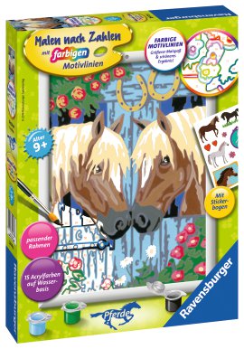 RAVENSBURGER Malen nach Zahlen Treue Pferde