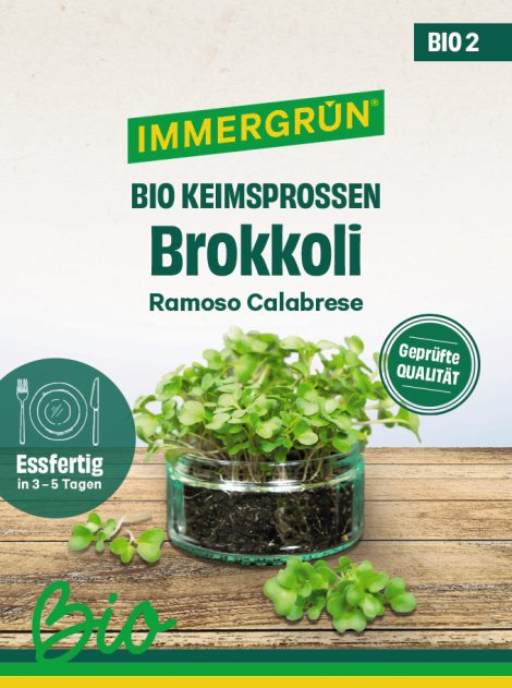 IMMERGRÜN Tütensamen BIO Sprossen Brokkoli