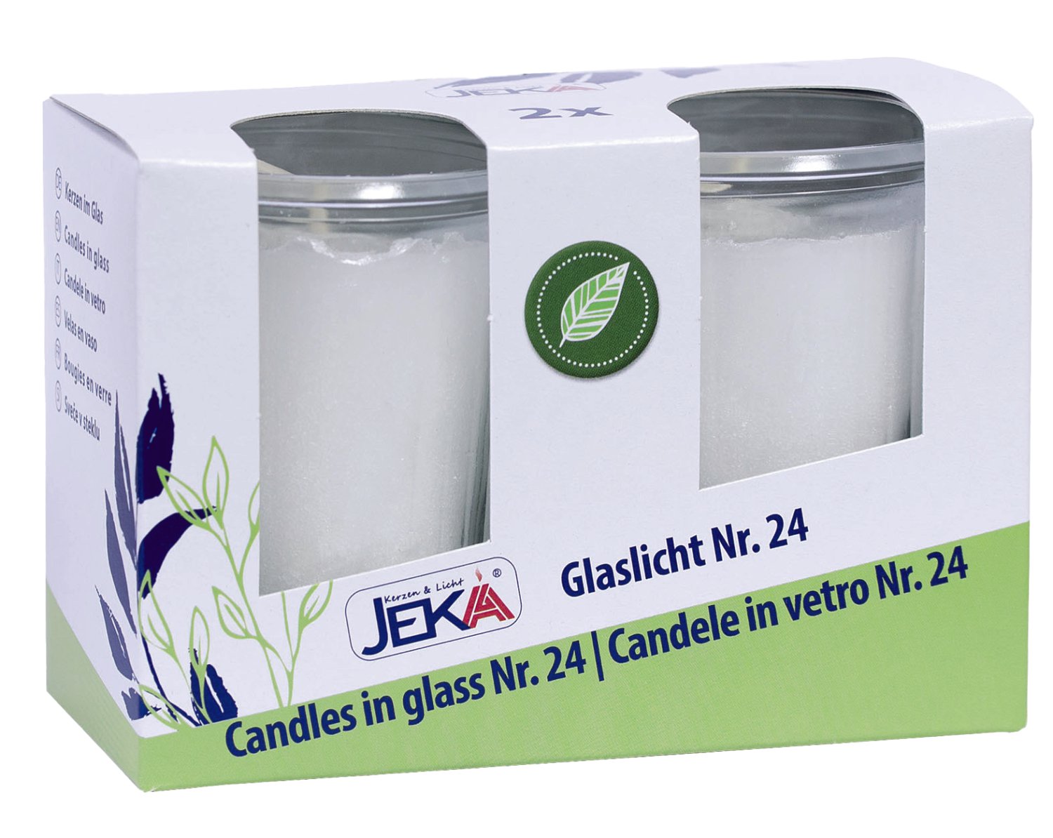 JEKA Tafebrenner Glas 2 Stk.