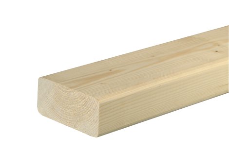 FN Neuhofer Rahmenholz Fichte/Kiefer gerundet 2400x95x45 mm