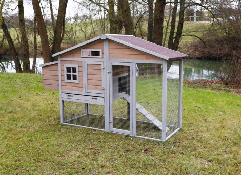 Hühnerstall Bonny, 181x65x118 cm