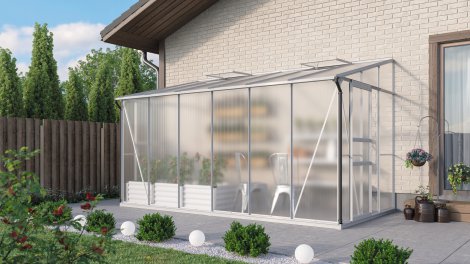VITAVIA Anlehngewächshaus Osiris 7800 HKP 4 mm