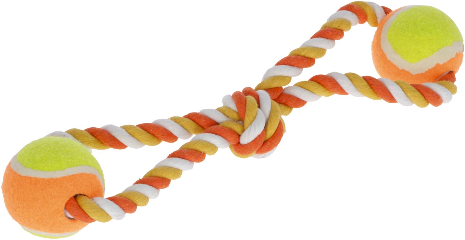 Ziehspielzeug Bälle, orange/gelb