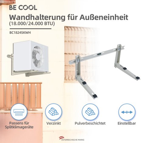 BE COOL Wandhalterung für Außeneinheit (18-24000 BTU)