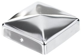 ALBERTS Holzpfostenkappe ohne Kugel Edelstahl