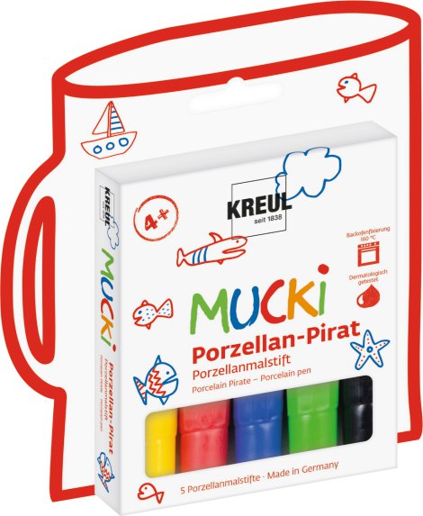 KREUL Porzellanmalstift Pirat 5er-Set