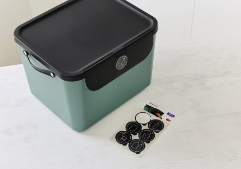 ROTHO Recycling Müllsystem Albula Mistel-Grün 55 l