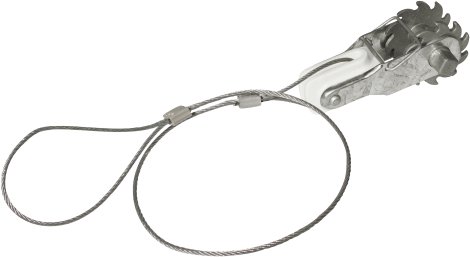 Zahnrad-Drahtspanner mit integriertem Isolator und Drahtseil