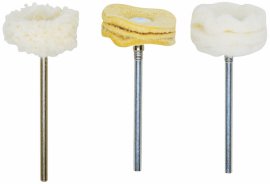 Polierscheibe aus Wildleder 22 mm 2 Stk.