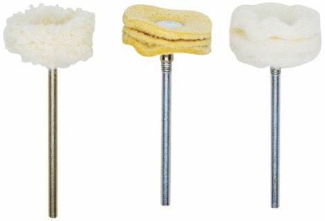 Polierscheibe aus Wildleder 22 mm 2 Stk.