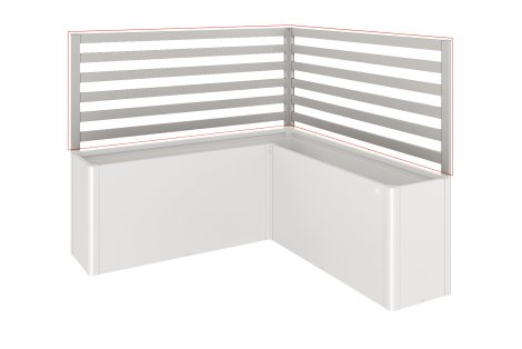 BIOHORT Rankgitter für L-Form L200/L2x1, Silber-Metallic 2 Stk.