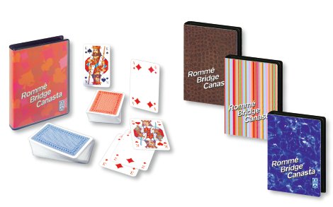 RAVENSBURGER Kartenspiel Rommé, Canasta, Bridge verschiedene Designs