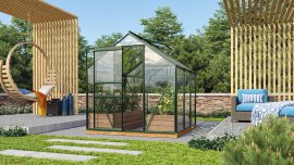 VITAVIA Gewächshaus Venus ESG 3 mm Grün
