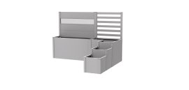 BIOHORT Pflanzbeet Davinci Version 2 silber-metallic