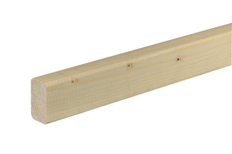 FN Neuhofer Rahmenholz Fichte/Kiefer gerundet 2400x46x27 mm