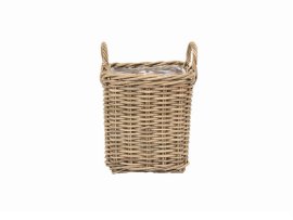 Korb Rattan Grau 30x30x30 cm