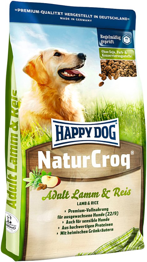 HAPPY DOG Hundetrockenfutter NaturCroq Lamm mit Reis 4 kg