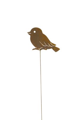 Vogel auf Stab aus Metall 100 cm