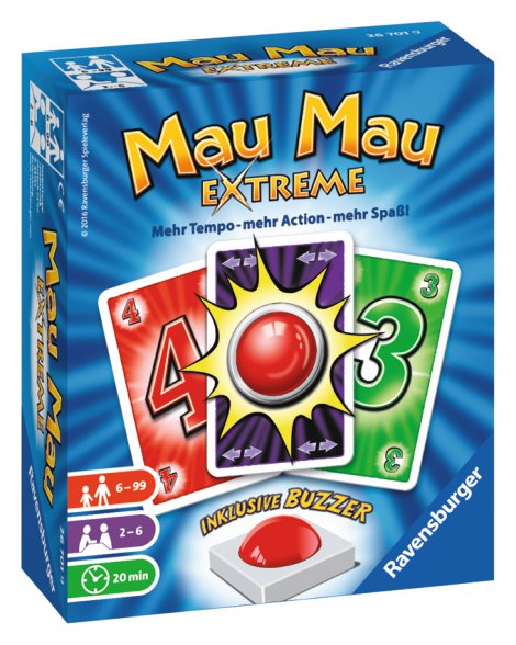 RAVENSBURGER Spiel Mau Mau Extreme