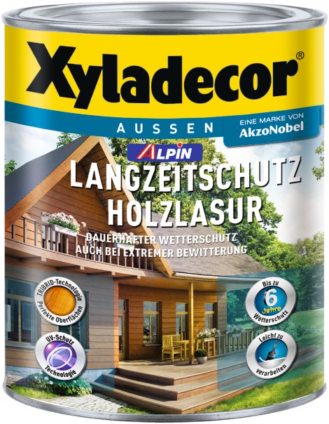 XYLADECOR Alpin Langzeitschutz Holzlasur Birke 5 l
