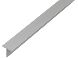 ALBERTS T-Profil Aluminium Silber