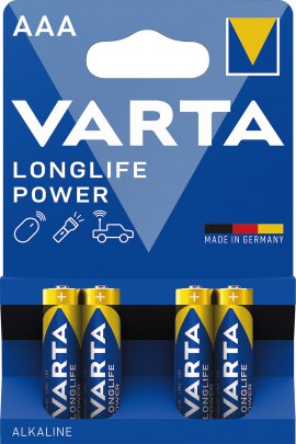 VARTA Alkaline Batterie Longlife Power AAA Micro LR03 4er Pack 