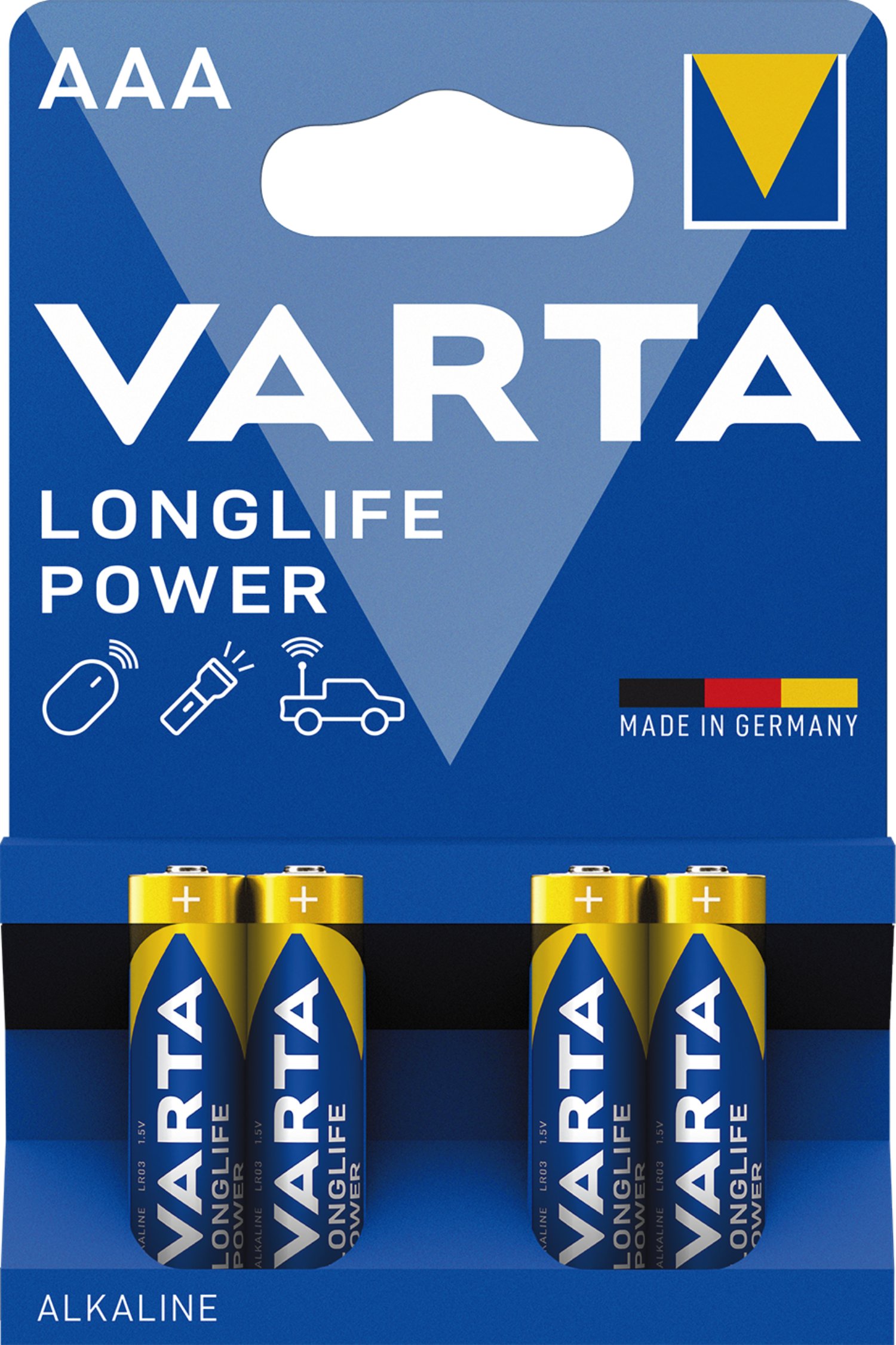 VARTA Alkaline Batterie Longlife Power AAA Micro LR03 4er Pack