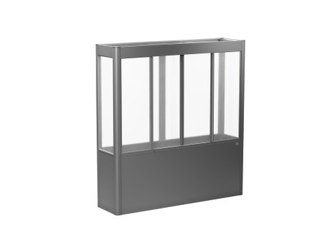 BIOHORT Gewächshaus Florentina Maxi 2x0,5 Quarzgrau-Metallic