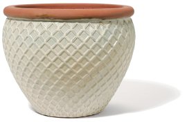 Pflanztopf Shed Washed Creme 48 cm